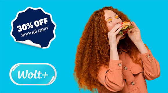 Wolt popust do -30% na godišnji paket
