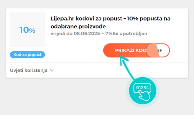Primjer koda za popust Lijepa