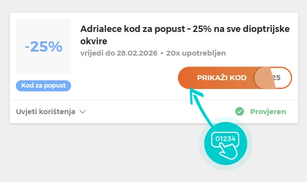 Primjer koda za popust Adrialece