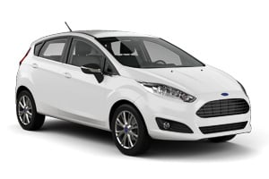 Rentalcars - bijeli automobil