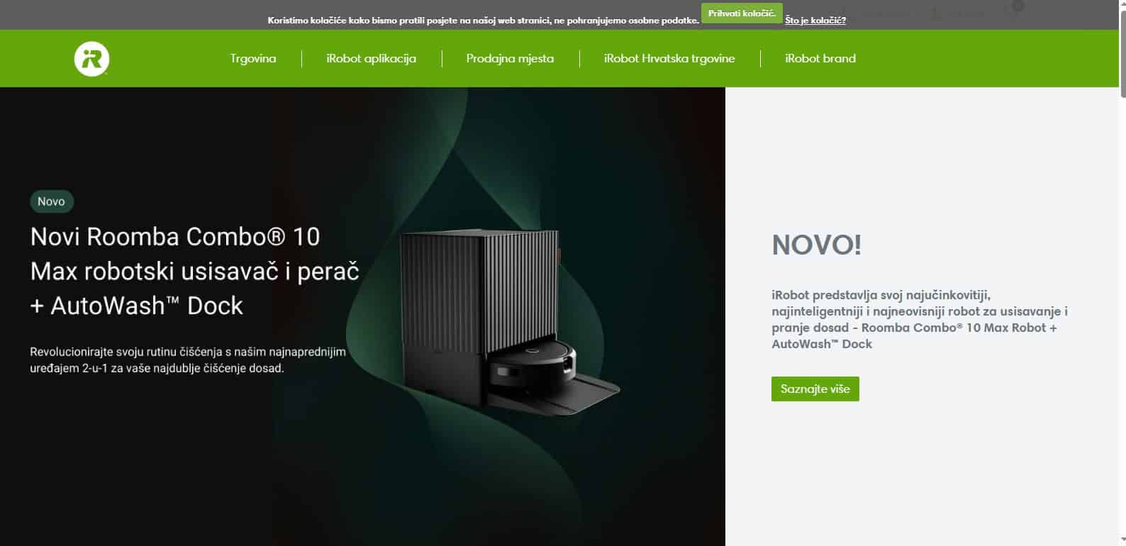 iRobot - scereen homepage