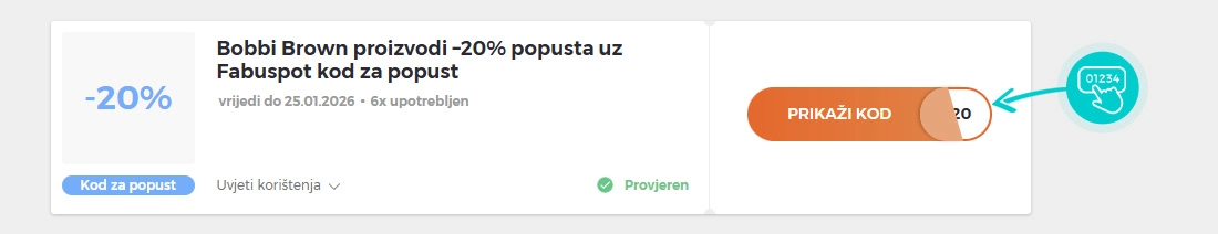 Primjer koda za popust FABUspot