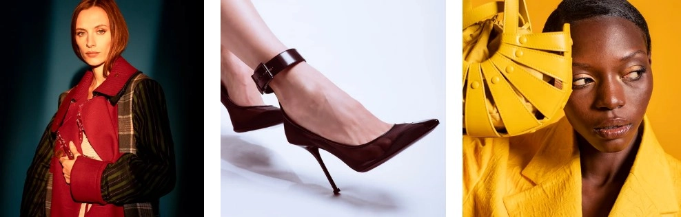 Elegantne modne kombinacije, torba i cipele u živim bojama