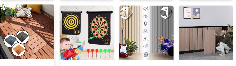 Obloga za pod, pikado, muzički instrumenti i zidna dekoracija