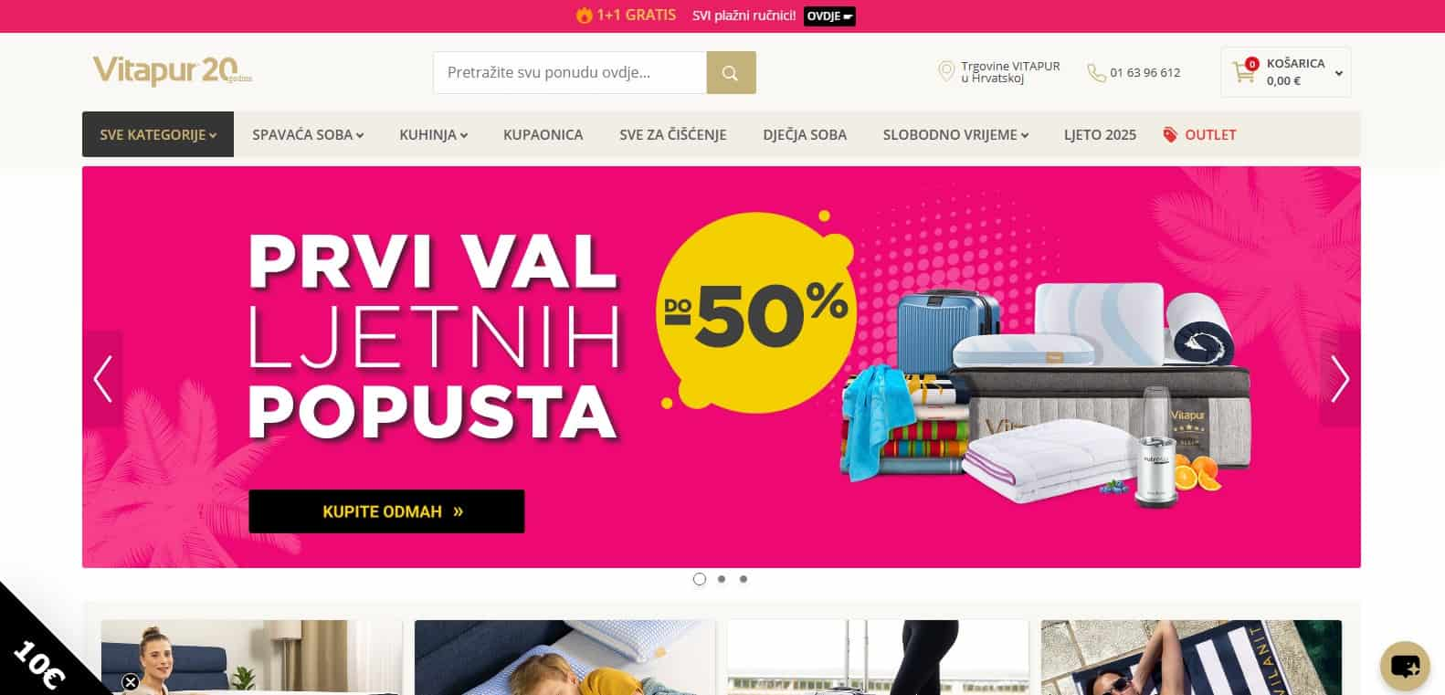 Vitapur - screen homepage