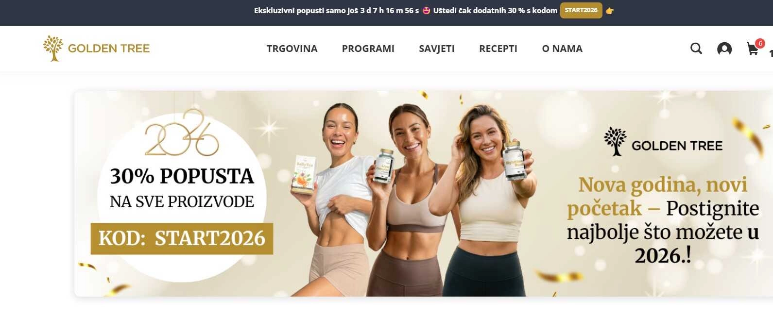 početna stranica golden tree- zdrave dame