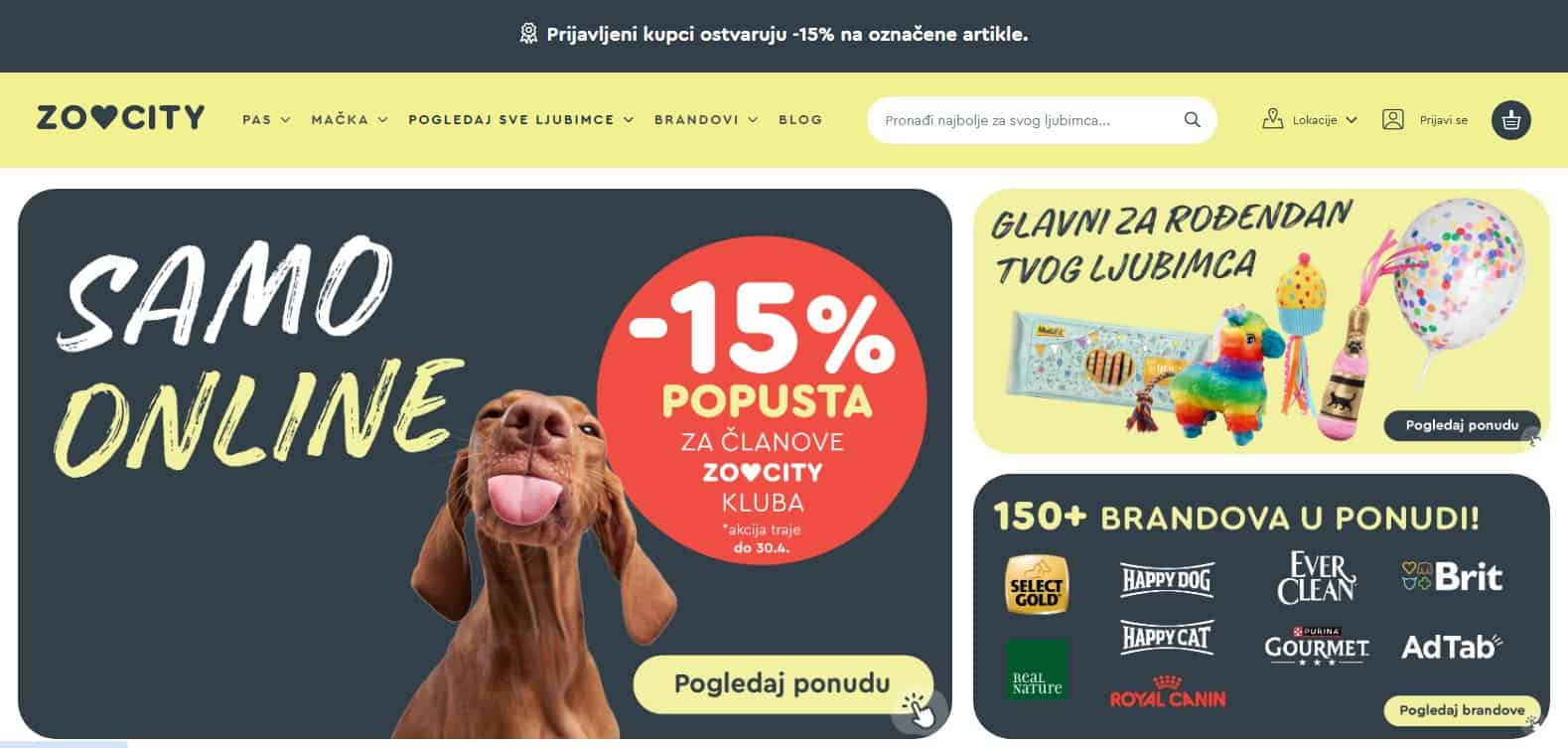 Zoocity - screen homepage