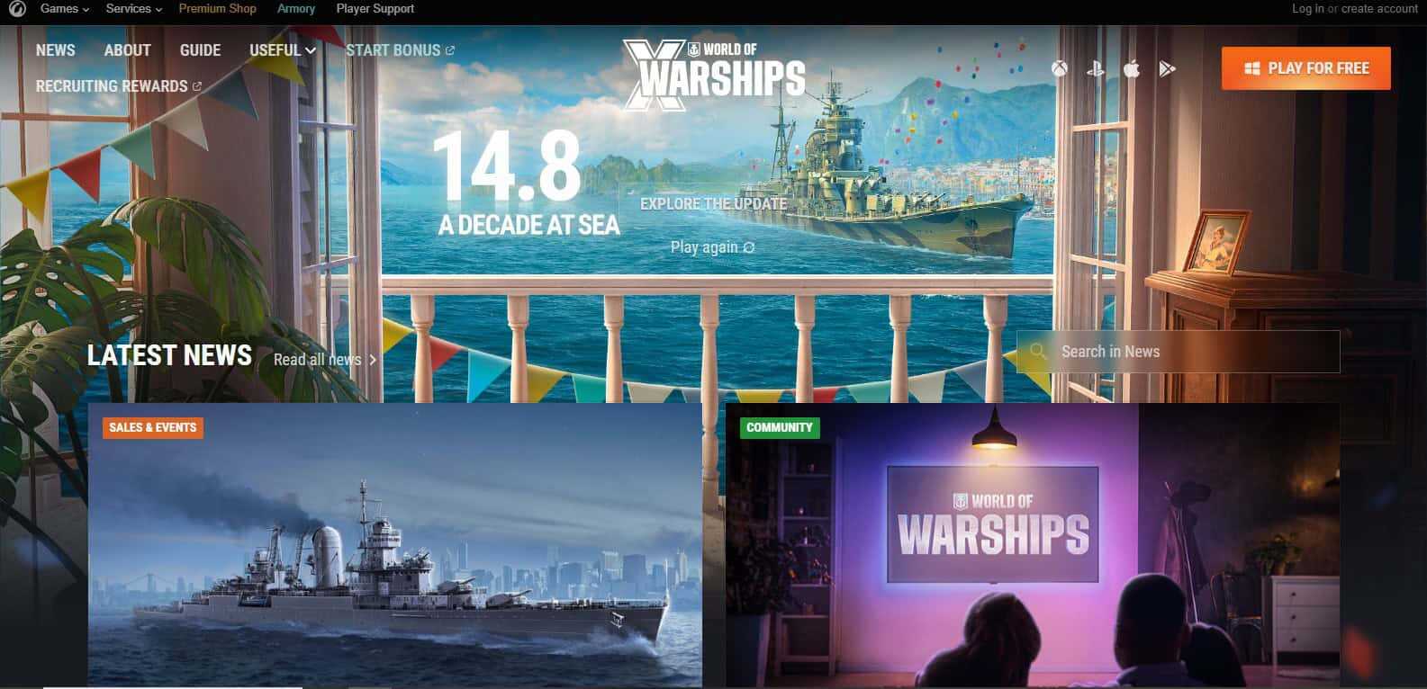 Naslovnica trgovine s morem i brodom u pozadini