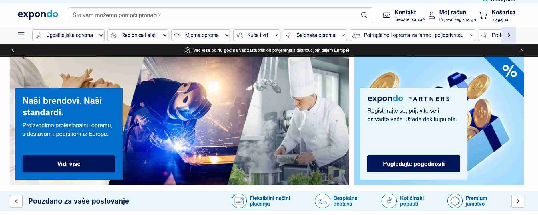profesionalna oprema za različite djelatnosti
