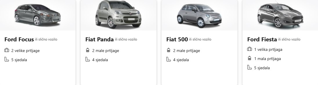 Rentalcars - automobili
